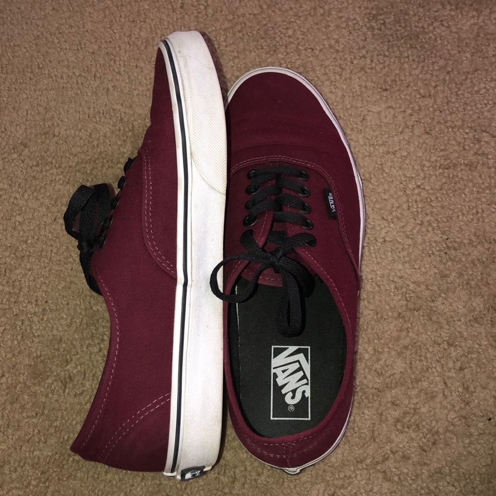 Burgundy Vans